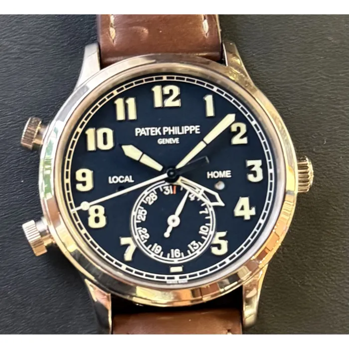 Calatrava Pilot Travel Time Weißgold · Foto 1