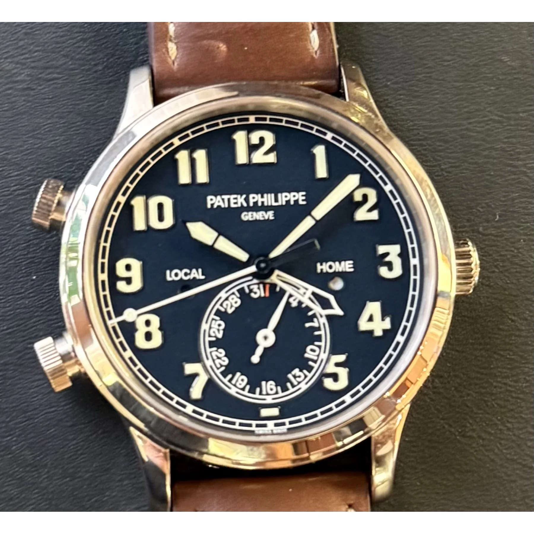 Calatrava Pilot Travel Time Weißgold · Foto 1